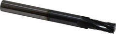 Scientific Cutting Tools - M12x1.00 Metric Fine, 0.36" Cutting Diam, 4 Flute, Solid Carbide Helical Flute Thread Mill - Internal Thread, 0.881" LOC, 3.93" OAL - Exact Tool & Supply