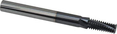 Scientific Cutting Tools - M12x1.75 Metric Coarse, 0.36" Cutting Diam, 4 Flute, Solid Carbide Helical Flute Thread Mill - Internal Thread, 0.923" LOC, 3.93" OAL - Exact Tool & Supply