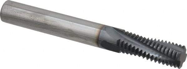 Scientific Cutting Tools - M16x2.00 Metric Coarse, 0.47" Cutting Diam, 4 Flute, Solid Carbide Helical Flute Thread Mill - Internal Thread, 1.29" LOC, 3.93" OAL - Exact Tool & Supply