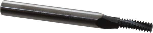 Scientific Cutting Tools - M6x1.00 Metric Coarse, 0.169" Cutting Diam, 3 Flute, Solid Carbide Helical Flute Thread Mill - Internal Thread, 0.488" LOC, 2.28" OAL - Exact Tool & Supply