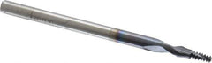 Accupro - #4-40 UNC, 0.085" Cutting Diam, 2 Flute, Solid Carbide Helical Flute Thread Mill - Internal Thread, 7/32" LOC, 2" OAL, 1/8" Shank Diam - Exact Tool & Supply