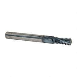 Accupro - 3/8-16 UNC, 0.3" Cutting Diam, 4 Flute, Solid Carbide Helical Flute Thread Mill - Internal Thread, 3/4" LOC, 3" OAL, 5/16" Shank Diam - Exact Tool & Supply