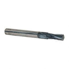 Accupro - 3/8-16 UNC, 0.3" Cutting Diam, 4 Flute, Solid Carbide Helical Flute Thread Mill - Internal Thread, 3/4" LOC, 3" OAL, 5/16" Shank Diam - Exact Tool & Supply