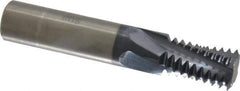 Accupro - 7/8-9 UNC, 0.62" Cutting Diam, 4 Flute, Solid Carbide Helical Flute Thread Mill - Internal Thread, 1" LOC, 3-1/2" OAL, 5/8" Shank Diam - Exact Tool & Supply