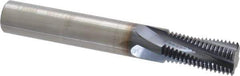 Accupro - M18x1.50 Metric Fine, 0.4902" Cutting Diam, 4 Flute, Solid Carbide Helical Flute Thread Mill - Internal Thread, 25.5mm LOC, 89mm OAL, 14mm Shank Diam - Exact Tool & Supply
