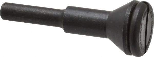 Value Collection - 3/8" Hole, Screw Lock Wheel & Disc Mandrel - 2" OAL, 1/4" Max Wheel Width, 1/4" Shank Diam - Exact Tool & Supply
