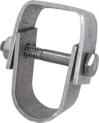 Empire - 1/2" Pipe, 3/8" Rod, Carbon Steel Adjustable Clevis Hanger - Black - Exact Tool & Supply