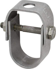 Empire - 3/4" Pipe, 3/8" Rod, Carbon Steel Adjustable Clevis Hanger - Black - Exact Tool & Supply