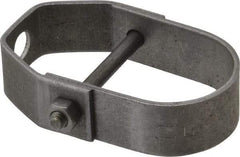 Empire - 1-1/4" Pipe, 3/8" Rod, Carbon Steel Adjustable Clevis Hanger - Black - Exact Tool & Supply