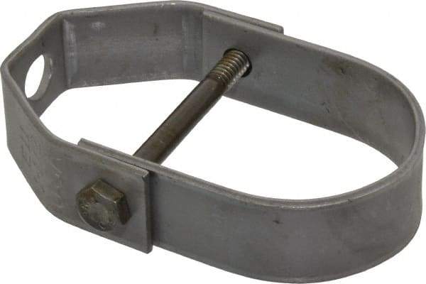 Empire - 1-1/2" Pipe, 3/8" Rod, Carbon Steel Adjustable Clevis Hanger - Black - Exact Tool & Supply