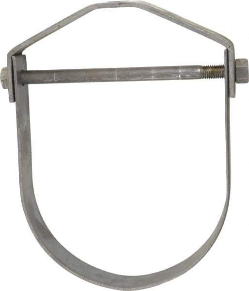 Empire - 8" Pipe, 7/8" Rod, Carbon Steel Adjustable Clevis Hanger - Black - Exact Tool & Supply