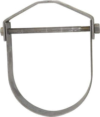 Empire - 8" Pipe, 7/8" Rod, Carbon Steel Adjustable Clevis Hanger - Black - Exact Tool & Supply