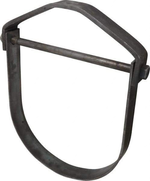 Empire - 12" Pipe, 7/8" Rod, Carbon Steel Adjustable Clevis Hanger - Black - Exact Tool & Supply