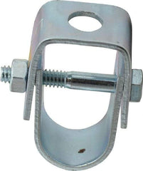 Empire - 1/2" Pipe, 3/8" Rod, Carbon Steel Adjustable Clevis Hanger - Electro Galvanized - Exact Tool & Supply