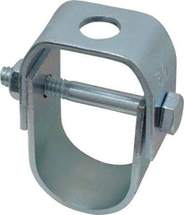 Empire - 3/4" Pipe, 3/8" Rod, Carbon Steel Adjustable Clevis Hanger - Electro Galvanized - Exact Tool & Supply