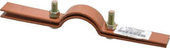 Empire - 2" Pipe, 3/8" Rod, Carbon Steel Adjustable Clevis Hanger - Copper Plated - Exact Tool & Supply