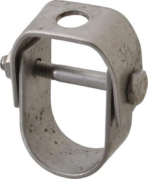 Empire - 3/4" Pipe, 3/8" Rod, Grade 304 Stainless Steel Adjustable Clevis Hanger - Exact Tool & Supply