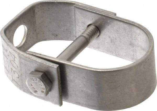 Empire - 1" Pipe, 3/8" Rod, Grade 304 Stainless Steel Adjustable Clevis Hanger - Exact Tool & Supply