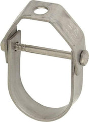 Empire - 1-1/2" Pipe, 3/8" Rod, Grade 304 Stainless Steel Adjustable Clevis Hanger - Exact Tool & Supply