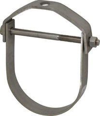 Empire - 5" Pipe, 5/8" Rod, Grade 304 Stainless Steel Adjustable Clevis Hanger - Exact Tool & Supply