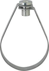 Empire - 3" Pipe, 1/2" Rod, Carbon Steel Emlok Swivel Ring Hanger - Pre-Galvanized, 600 Lb Capacity - Exact Tool & Supply
