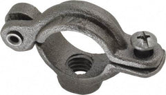 Empire - 1/2" Pipe, 3/8" Rod, Malleable Iron Split Ring Hanger - Black, 180 Lb Capacity - Exact Tool & Supply