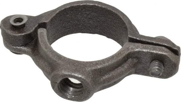 Empire - 3/4" Pipe, 3/8" Rod, Malleable Iron Split Ring Hanger - Black, 180 Lb Capacity - Exact Tool & Supply