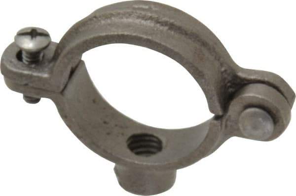 Empire - 1" Pipe, 3/8" Rod, Malleable Iron Split Ring Hanger - Black, 180 Lb Capacity - Exact Tool & Supply