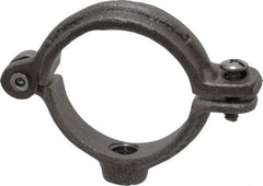 Empire - 1-1/4" Pipe, 3/8" Rod, Malleable Iron Split Ring Hanger - Black, 180 Lb Capacity - Exact Tool & Supply