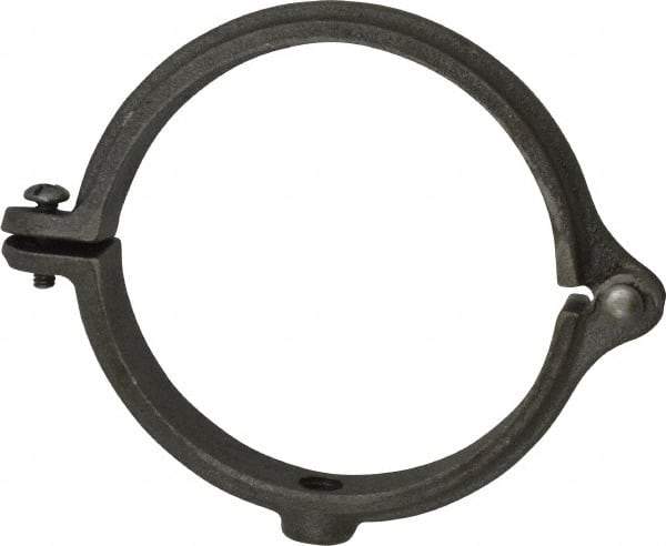 Empire - 4" Pipe, 1/2" Rod, Malleable Iron Split Ring Hanger - Black - Exact Tool & Supply