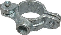Empire - 1/2" Pipe, 3/8" Rod, Malleable Iron Split Ring Hanger - Electro Galvanized, 180 Lb Capacity - Exact Tool & Supply