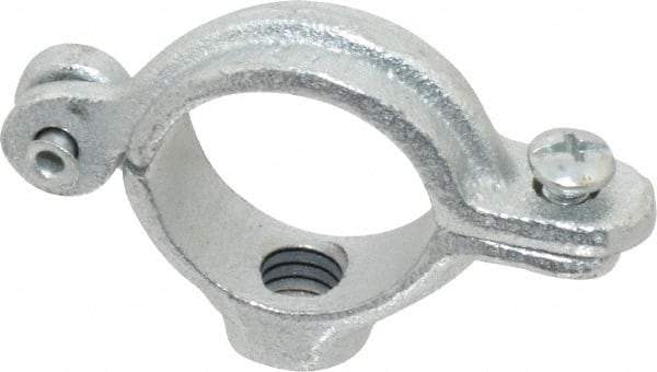 Empire - 3/4" Pipe, 3/8" Rod, Malleable Iron Split Ring Hanger - Electro Galvanized, 180 Lb Capacity - Exact Tool & Supply
