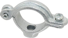 Empire - 3/4" Pipe, 3/8" Rod, Malleable Iron Split Ring Hanger - Electro Galvanized, 180 Lb Capacity - Exact Tool & Supply