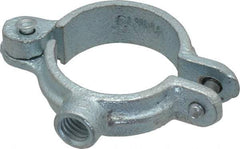 Empire - 1" Pipe, 3/8" Rod, Malleable Iron Split Ring Hanger - Electro Galvanized, 180 Lb Capacity - Exact Tool & Supply