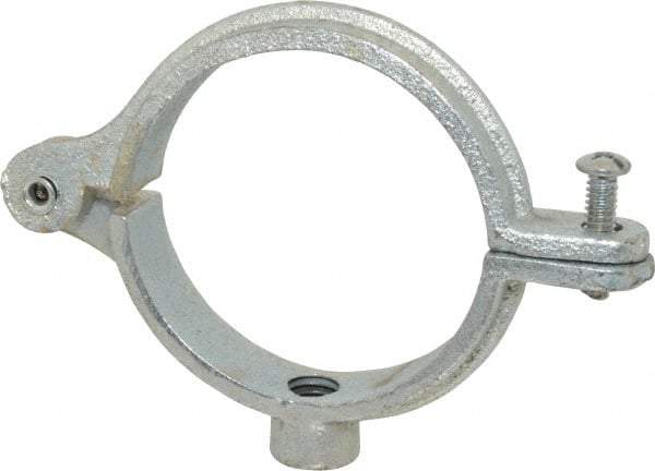 Empire - 2-1/2" Pipe, 1/2" Rod, Malleable Iron Split Ring Hanger - Electro Galvanized, 300 Lb Capacity - Exact Tool & Supply