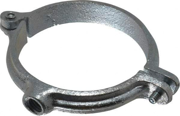 Empire - 3" Pipe, 1/2" Rod, Malleable Iron Split Ring Hanger - Electro Galvanized, 300 Lb Capacity - Exact Tool & Supply