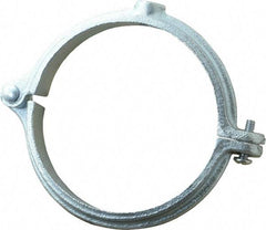 Empire - 4" Pipe, 1/2" Rod, Malleable Iron Split Ring Hanger - Electro Galvanized - Exact Tool & Supply