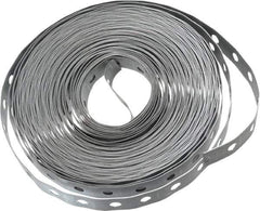 Empire - 50' x 3/4" Pre-Galvanized Carbon Steel Hanger Strapping - 22 Gauge - Exact Tool & Supply