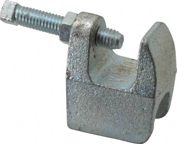 Empire - 3/4" Max Flange Thickness, 5/8" Rod Top Beam Clamp - 550 Lb Capacity, Ductile Iron - Exact Tool & Supply