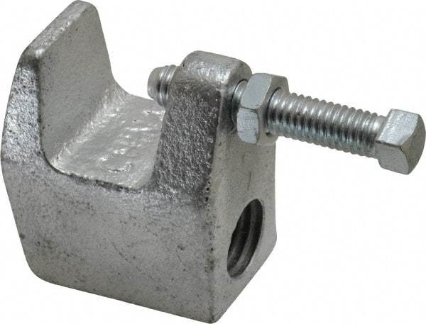 Empire - 3/4" Max Flange Thickness, 3/4" Rod Top Beam Clamp - 700 Lb Capacity, Ductile Iron - Exact Tool & Supply