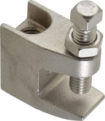 Empire - 3/4" Max Flange Thickness, 1/2" Rod Top Beam Clamp - 470 Lb Capacity, 304 Stainless Steel - Exact Tool & Supply