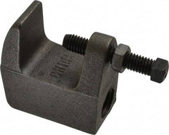 Empire - 1-1/4" Max Flange Thickness, 3/4" Rod Wide Jaw Top Beam Clamp - 900 Lb Capacity, Ductile Iron - Exact Tool & Supply