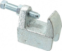 Empire - 1-1/4" Max Flange Thickness, 5/8" Rod Wide Jaw Top Beam Clamp - 800 Lb Capacity, Ductile Iron - Exact Tool & Supply