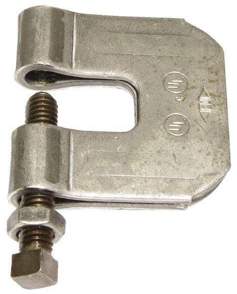 Empire - 3/4" Max Flange Thickness, 3/4" Rod C-Clamp with Locknut - 630 Lb Capacity, Carbon Steel - Exact Tool & Supply
