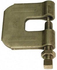 Empire - 3/4" Max Flange Thickness, 3/4" Rod C-Clamp with Locknut - 630 Lb Capacity, 304 Stainless Steel - Exact Tool & Supply