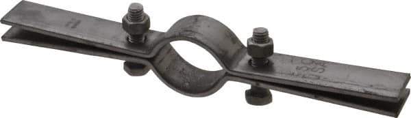 Empire - 1-1/4" Pipe, Riser Clamp - Black, 250 Lb Capacity, Carbon Steel - Exact Tool & Supply