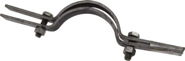 Empire - 4" Pipe, Riser Clamp - Black, 750 Lb Capacity, Carbon Steel - Exact Tool & Supply