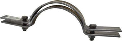 Empire - 6" Pipe, Riser Clamp - Black, 1,600 Lb Capacity, Carbon Steel - Exact Tool & Supply