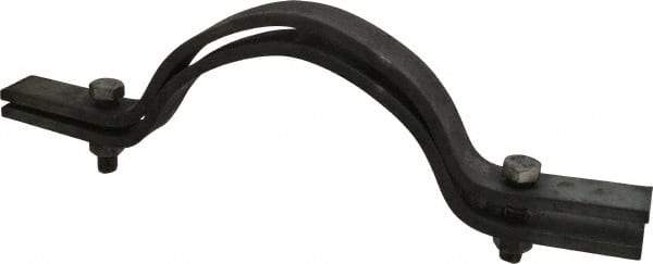 Empire - 8" Pipe, Riser Clamp - Black, 2,500 Lb Capacity, Carbon Steel - Exact Tool & Supply