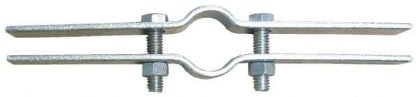 Empire - 5" Pipe, Electro Galvanized Riser Clamp - 1,500 Lb Capacity, Carbon Steel - Exact Tool & Supply